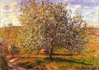 Claude Oscar Monet : Tree in Flower near Vetheuil